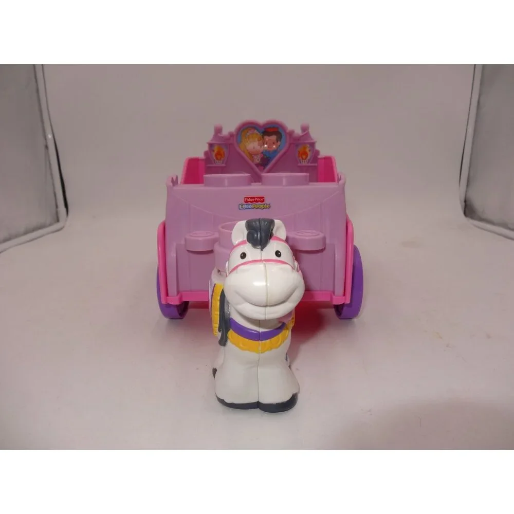 Fisher-Price Little People Princess Carriage With Prince Princess‎ & Blocks